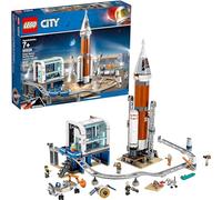 LEGO City Space 60228 La fusée Spatiale et sa Station de Lancement avec Centre Spatial (837 pièces)