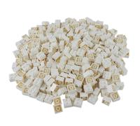 LEGO Classic 3003 Lot de 100 Pierres 2 x 2 avec séparateur de Pierres Blanc