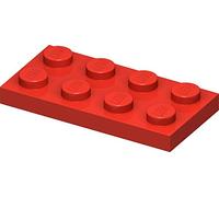 LEGO Plaques 3020 – Lot de 100, 2 x 4 cm – Tennis en Pierre