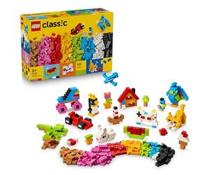LEGO Classic Briques Créatives Colorées - Jouet de Construction - Motricité Fine - Figurines d'animaux, Dinosaures, Avion & Voiture - Cadeau d'anniversaire pour Garçon ou Fille dès 5 Ans 11045