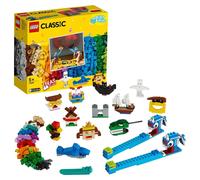 LEGO 11009 Classic Briques et lumières - Jouets de Construction Loisirs Créatifs, Théâtre d’Ombres pour Enfants de 5 Ans et +