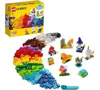 LEGO Jeu de construction Classic 11013 – Briques transparentes créatives, animaux, 4+
