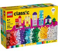 LEGO Classic Creative Houses, jeu de construction de maisons en briques colorées avec accessoires, jouet créatif pour les filles et les garçons, idée cadeau d'anniversaire pour les 4 ans 11035