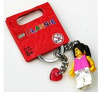 LEGO Classic Girl with Dark Pink Top Key Chain