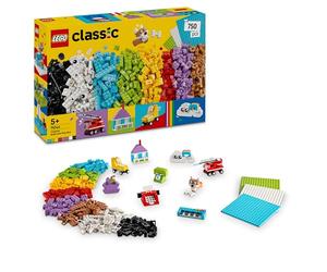 LEGO Classic La boîte créative pour Construire et Jouer - Jeu de Construction avec Briques colorées - Options Dont Une Maison, Un Chien ou Un Camion - Cadeau pour garçon ou Fille dès 5 Ans 11044