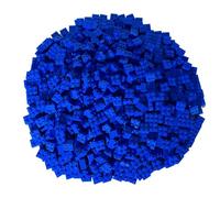 LEGO Classic Lot de 100 Pierres 2 x 2 (3003) avec séparateur de Pierres (Bleu)