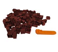 LEGO Classic Lot de 100 Pierres 2 x 2 (3003) avec séparateur de Pierres (Marron)