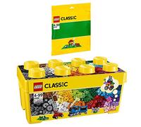 Lego Classic Set en 2 Parties 10696 La Boîte De Briques Créatives + La Plaque de Base Verte 10700