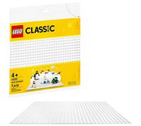 LEGO 11010 Classic La Plaque de Base Blanche, 32x32, Jeu de Construction, Collection, Paysage Neige, Hiver, Construire et Exposer, Créatif, Éducatif