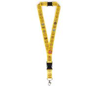 LEGO Cordon tour de cou pour porte-clés, cordon détachable pour téléphone, clés, badge d'identité, avec fermoir et boucle à dégagement rapide, Minifigure, taille unique