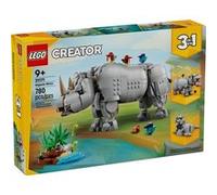 LEGO® Creator 3 en 1 31171 Animaux sauvages : le rhinocéros majestueux et les oiseaux