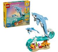 LEGO Creator 3-en-1 31385 Animaux Marins : les Beaux Dauphins - Jouet