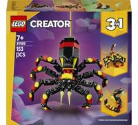 LEGO Creator 3-en-1 Animaux sauvages : l’araignée surprenante - Se transforme en scorpion ou en serpent - Jeu de construction pour garçons et filles amoureux de la nature - Idée cadeau dès 7 ans 31159
