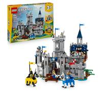 LEGO Creator 3 en 1 Château Médiéval 31168 Ensemble de Construction Jouet (Reconstruit en Tour ou Place du Marché, 1 371 Pièces)