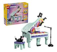 Décoration musicale: piano et chat