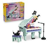 Décoration musicale: piano et chat