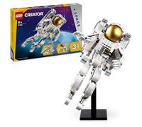 LEGO Jeu de construction Creator 3-en-1 L'Astronaute 31152, avec chien et navette spatiale