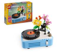 LEGO Creator 3-en-1 Le Tourne-Disque et Ses Fleurs - Jeu de Construction avec Plantes - Se transforme en Radio ou Micro - Jouet sur la Musique pour garçons ou Filles dès 8 Ans - Cadeau Original 31172