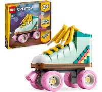 LEGO Creator 3-en-1 Patin à roulettes rétro à convertir en mini skateboard et boombox, jouet pour enfant, cadeau pour les 8 ans, pour filles et garçons, décoration de bureau et de chambre, 31148