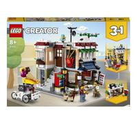 LEGO Creator 3 en 1 Ristorante Noodle en Ville - Maison 2 Étages, Terrasse Toit & Magasin Vélo - 569 Pièces, 8+ Ans