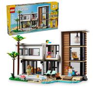 LEGO Creator 3 in 1 Modern Toy House - Kids Toy Building Set with 3 Building Options for Boys & Girls, Ages 9+ - with 2 Minifigures for Pretend Play - Gift Idea for Birthday - 31153