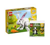 Lego Creator 31133 Set de jouets 3 en 1 avec lapin, phoque et perroquet blanc + panda 3 en 1 (30641)