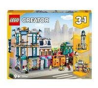 LEGO Jeu de construction La Grand-Rue 31141 – Gratte-ciel, rue de marché, hôtel, café, magasins