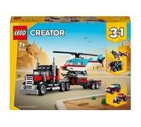 LEGO® Creator 3-en-1 31146 Le camion remorque avec hélicoptère