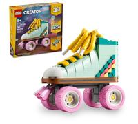 LEGO Creator 31148 Kit de construction de patin à roulettes rétro 3 en 1, se transforme du jouet de patinage à roulettes en mini skateboard en radio Boom Box, cadeau d'anniversaire pour patineurs,