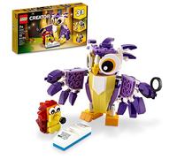 Lego Creator 3in1 Fantasy Forest Creatures 31125 Building Kit Featuring an Owl, Rabbit and Squirrel; Animal Toys for Kids Aged 7+ Who Love Creative Fun and Animal Models (175 Pieces)