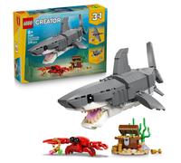 LEGO Creator 3in1 Fierce Shark with a Treasure Chest Toy - Sea Animal Figure Tra