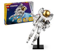 LEGO Creator 3in1 Space Astronaut Toy to Dog Figure to Viper Jet Model Kit, Educ