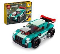 LEGO Creator 3in1 Street Racer 31127 Building Kit Featuring a Muscle Car, Hot Rod Car Toy and Race Car; Car Models for Kids Aged 7+ Who Love Creative Fun and Fast-Paced Action (258 Pieces)