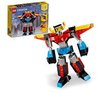 LEGO Creator 3in1 Super Robot 31124 Building Kit Featuring a Robot Toy, a Jet Airplane and a Dragon Model; Creative Gifts for Passionate Fans Aged 7+ (159 Pieces)
