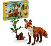 LEGO Creator Animaux de la forêt : Renard roux, jouet pour enfants de 9 ans à convertir en hibou ou en écureuil, décoration de chambre d'enfant, idées de cadeaux pour filles et garçons, 31154