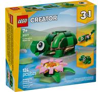 LEGO Creator 3-en-1 31377 La Tortue et la Fleur de Nénuphar - Jouet