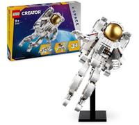 LEGO Jeu de construction Creator 3-en-1 L'Astronaute 31152, avec chien et navette spatiale