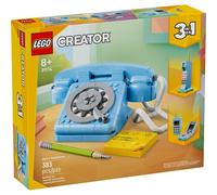 LEGO Jeu de construction Creator 3-en-1 31174 Le téléphone rétro, cadran rotatif, dès 8 ans