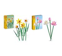 LEGO Creator Les Fleurs de Lotus, Kit de Construction pour Filles et Garçons Dès 8 Ans & Creator Jonquilles, Kit de Construction de Fleurs Artificielles, Construisez et Exposez