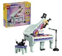 Décoration musicale: piano et chat