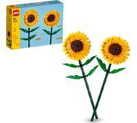 LEGO Creator Tournesols, fleurs artificielles à construire pour les enfants de 8 ans, décoration de bureau et cadeau pour la Saint-Valentin et la fête des mères, pour les filles et les garçons, créez