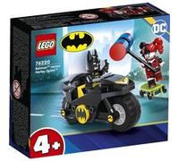 LEGO 76220 DC Batman Batman vs. Harley Quinn, Figurines et Jouet de Moto, avec Accessoire Batarang, Jouet Enfants, Garçons et Filles 4 Ans et Plus