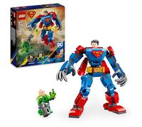 LEGO DC Le Robot de Superman Contre Lex Luthor - Jouet avec Super-Héros - Figurine en Action, 2 Minifigurines, Fusil à Tenons & Kryptonite - Cadeau Collector pour Garçon ou Fille dès 6 Ans 76302