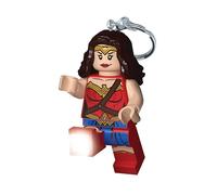 LEGO DC Superheroes - Wonder Woman Porte-clés Lampe de poche LED pour les fans de DC - Jouet fantaisie pour enfants - figurine de 76 mm (KE117H) - 2 piles CR2025 incluses