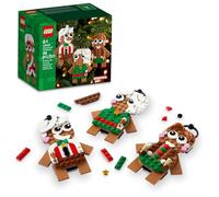 LEGO Décorations en pain d'épices - Ensemble de construction d'ornements de Noël pour enfants, garçons et filles, à partir de 6 ans - 3 décorations en pain d'épices pour arbre et maison - Idées