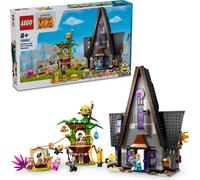 LEGO Despicable Me 4 Family Mansion of Gru and the Minions, jouet pour bébé : Maison, 6 figurines et 3 figurines Minion à construire, cadeau pour 8 ans, pour garçon et pour fille, 75583