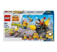 LEGO Despicable Me Minions and Banana Car Toy, Movie Set for 6 Plus Year Old Kids, Boys & Girls, Fun Small Vehicle Playset, Gift for Fans of Creative Building 75580