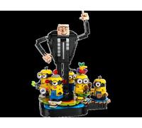LEGO Despicable Me and Minion toys 75582 Gru et les Minions en briques Idée Cadeau,Maquette,Décoration Maison