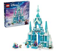 Lego Disney 43244 Ensemble de Construction du Palais de Glace d'Elsa pour Enfants, château de Princesse avec Figurines Anna et Elsa, idée Cadeau pour Filles, garçons et Fans de cinéma à partir de 6