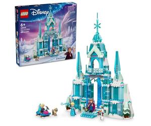 Lego Disney 43244 Ensemble de Construction du Palais de Glace d'Elsa pour Enfants, château de Princesse avec Figurines Anna et Elsa, idée Cadeau pour Filles, garçons et Fans de cinéma à partir de 6